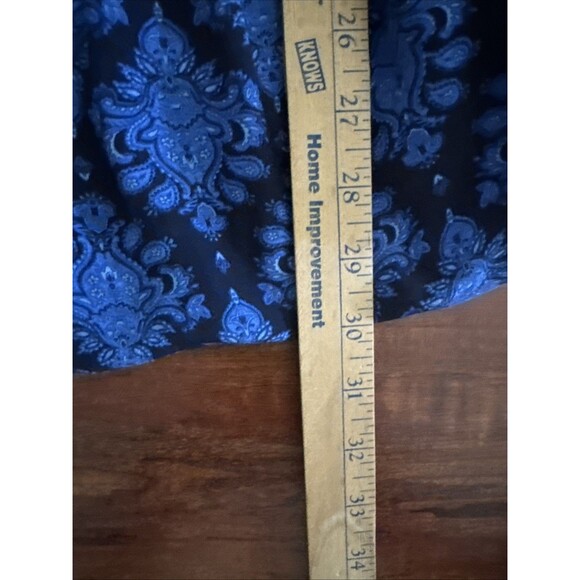 Terra Sky Womens Plus Tunic 3X Blue Pleated Goth Asymmetrical Hem Boho Holiday - Picture 11 of 11